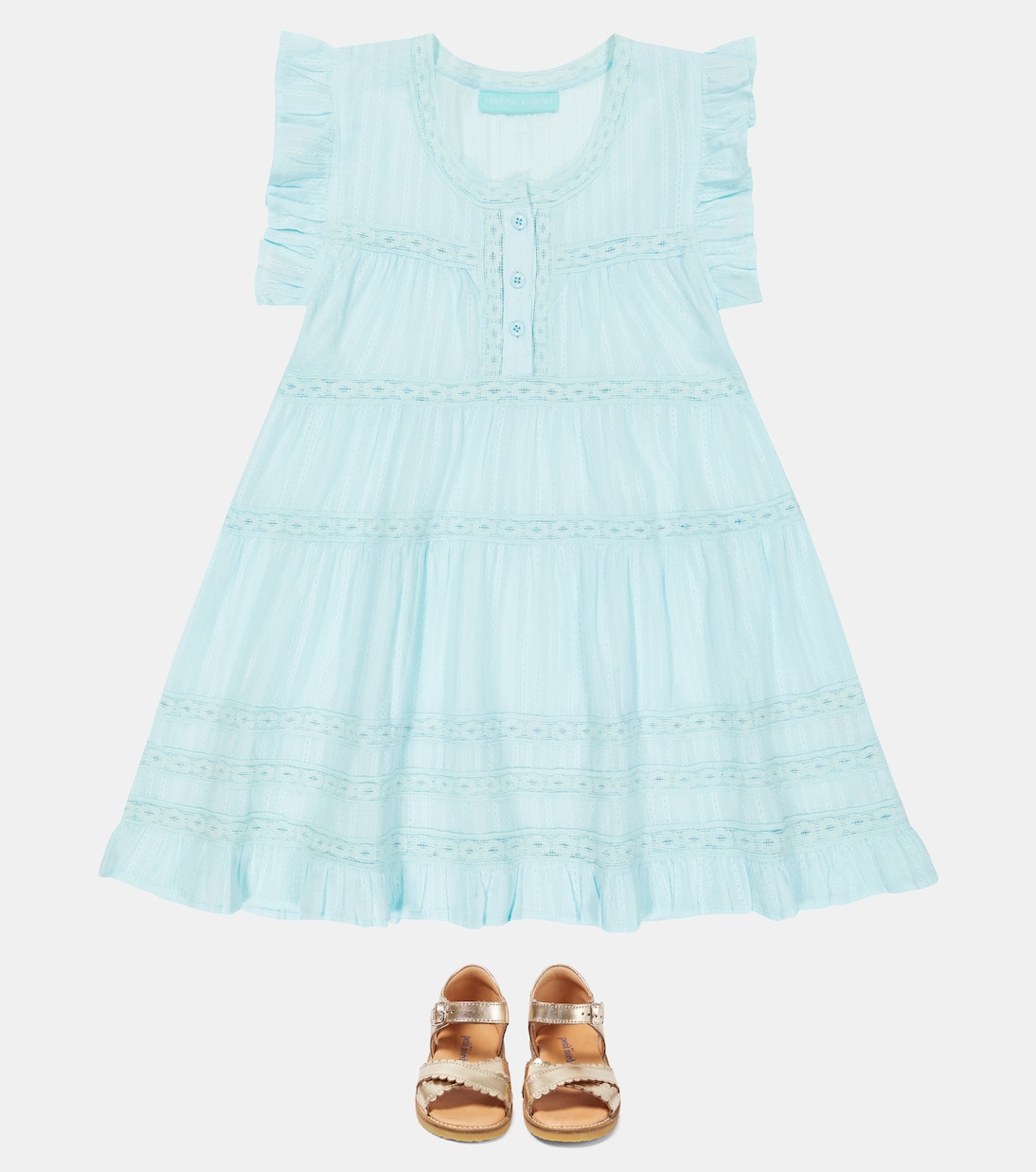 Baby Rebekah embroidered cotton minidress | Melissa Odabash Kids