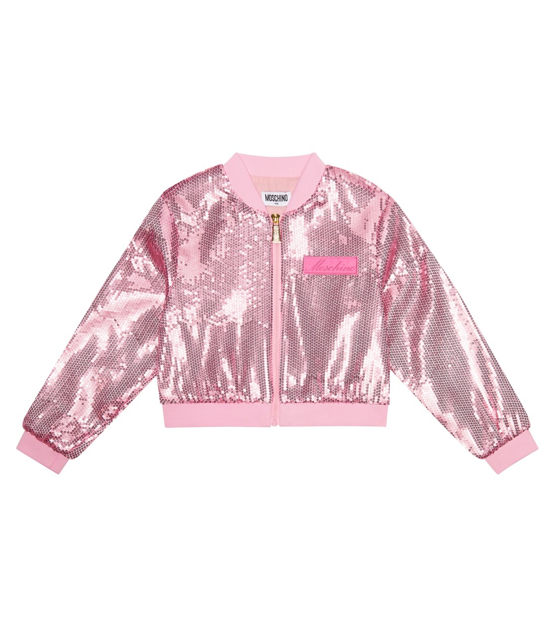 Sequined puffer jacket | Moschino Kids