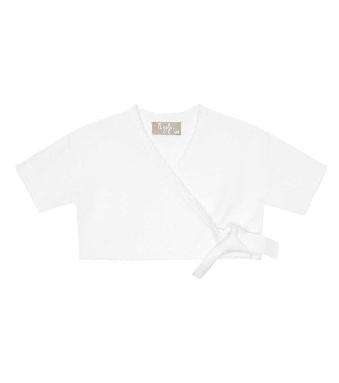 Bébé – Cardigan cache-cœur en coton | Il Gufo