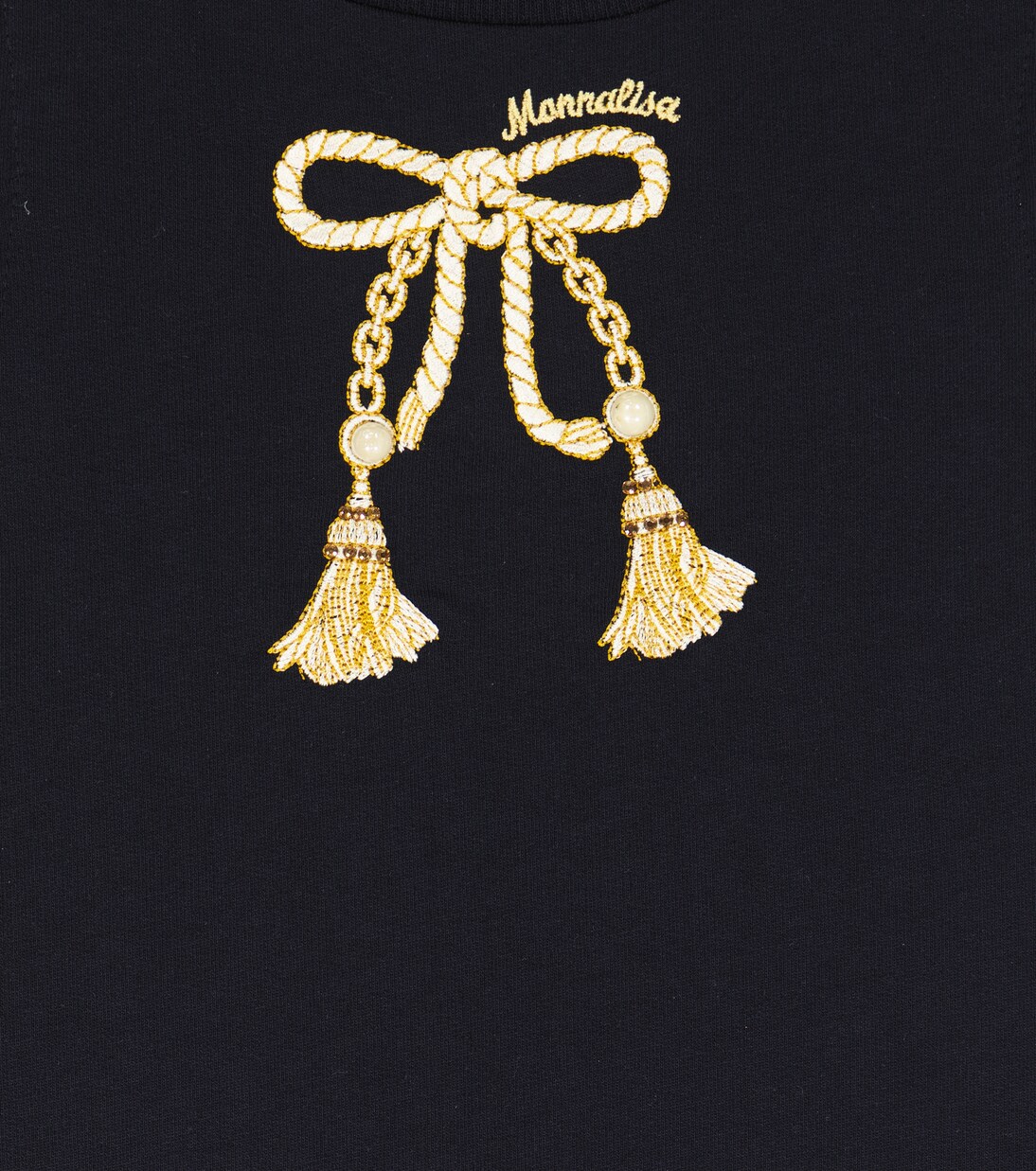 Embroidered cotton jersey dress | Monnalisa