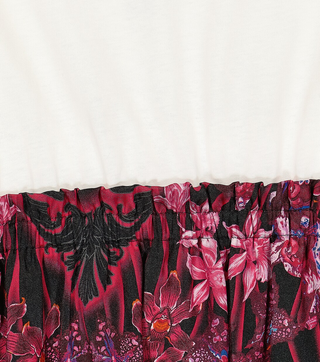 Orchid Barocco printed dress | Versace Kids