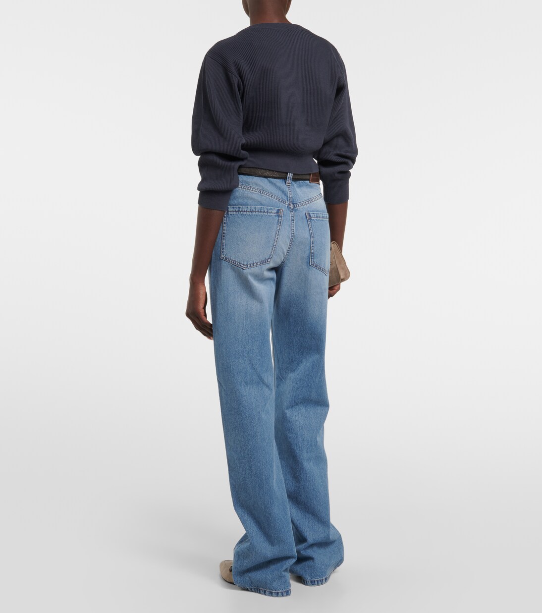 Pull raccourci en coton | Brunello Cucinelli