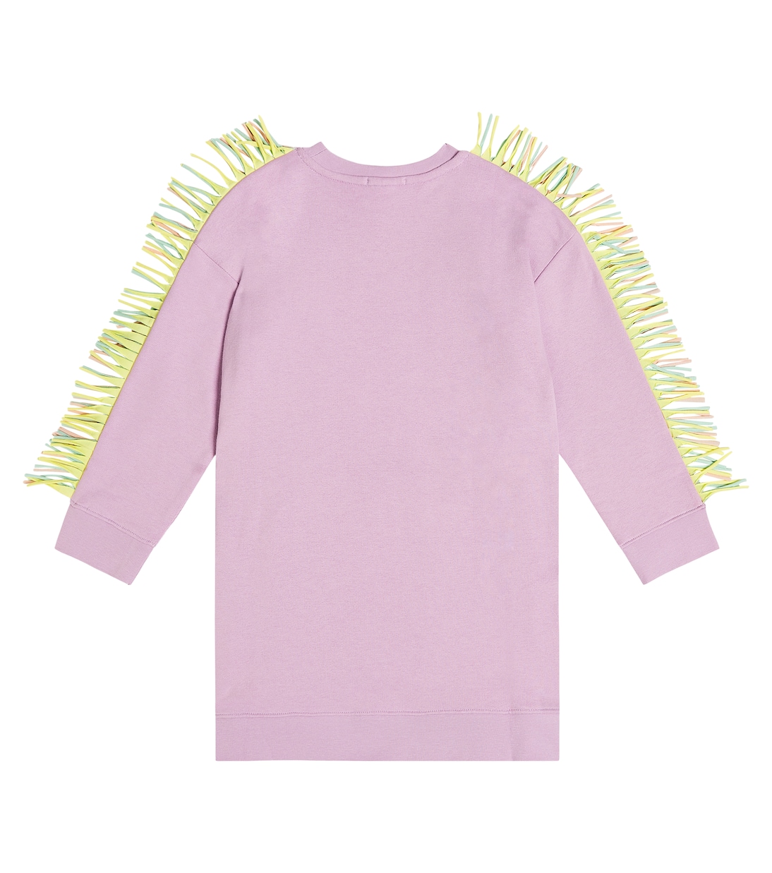 Fringed cotton jersey dress | Stella McCartney Kids