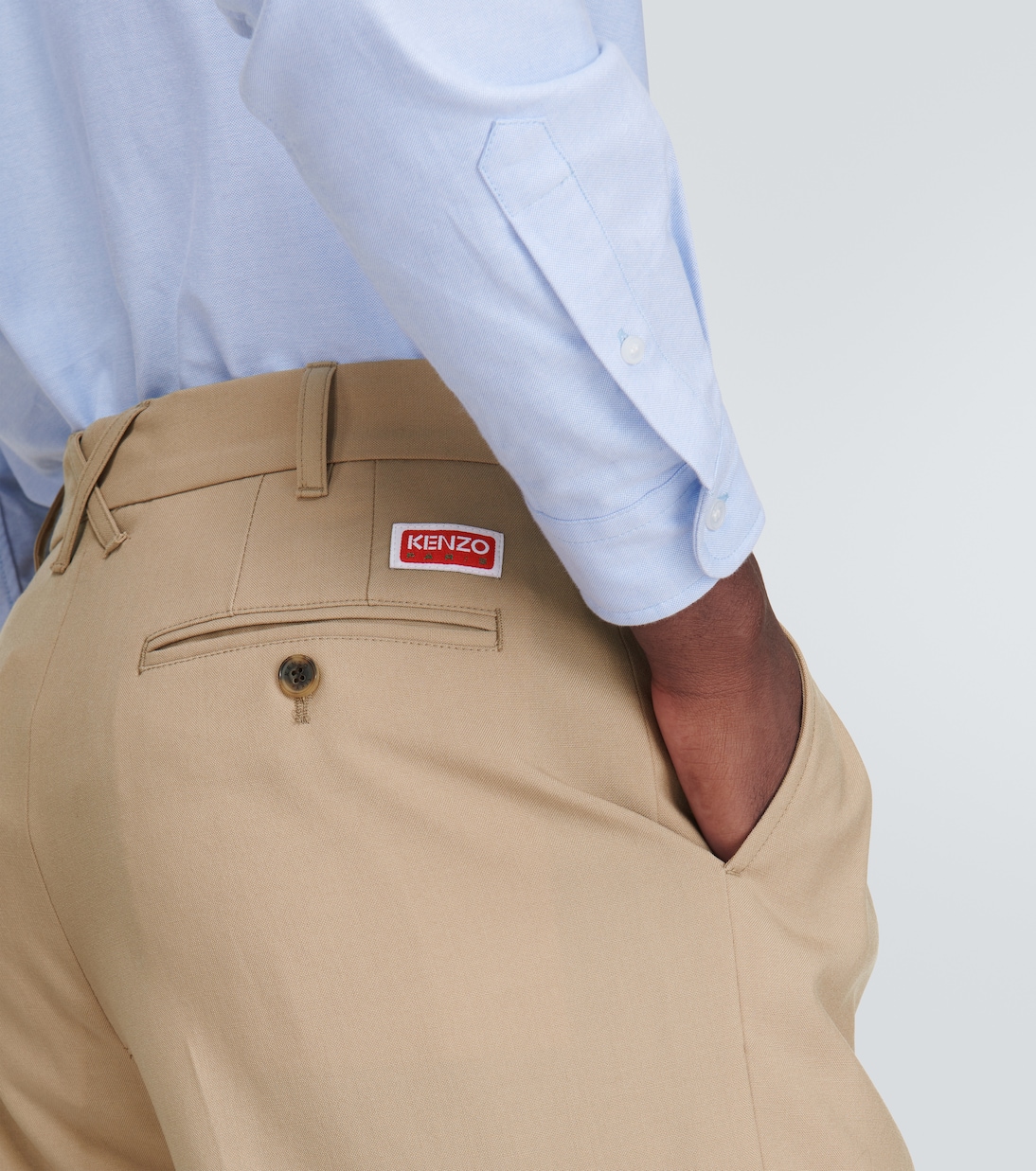 Virgin wool straight pants | Kenzo