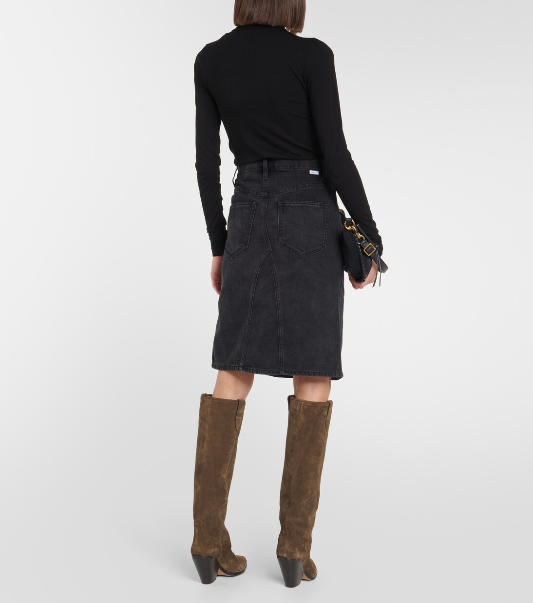 Fiali denim midi skirt | Marant Etoile