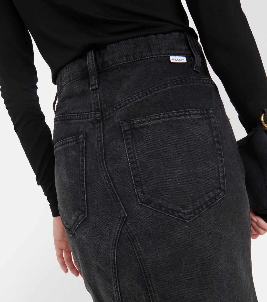 Fiali denim midi skirt | Marant Etoile