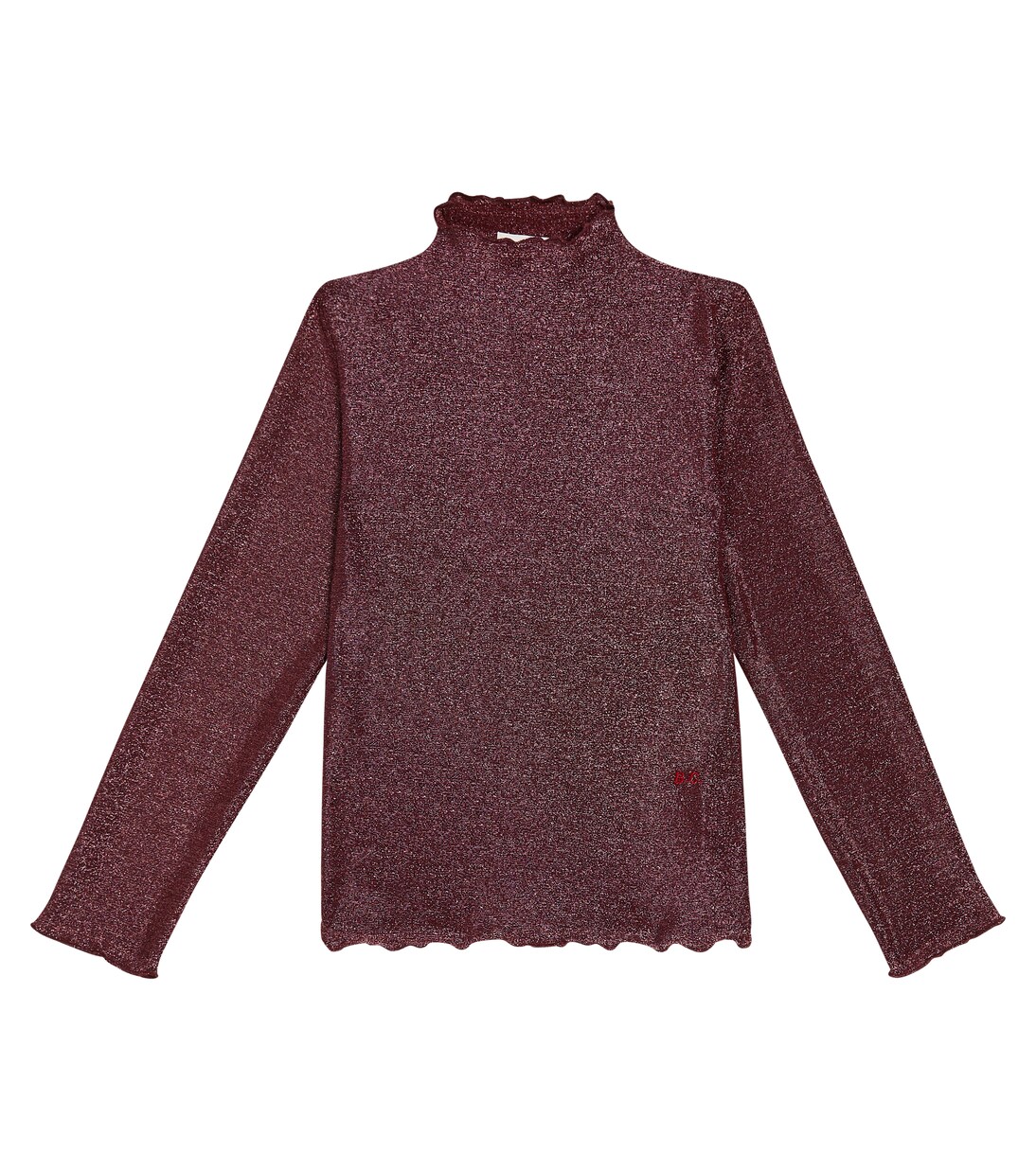 Glitter turtleneck top | Bobo Choses