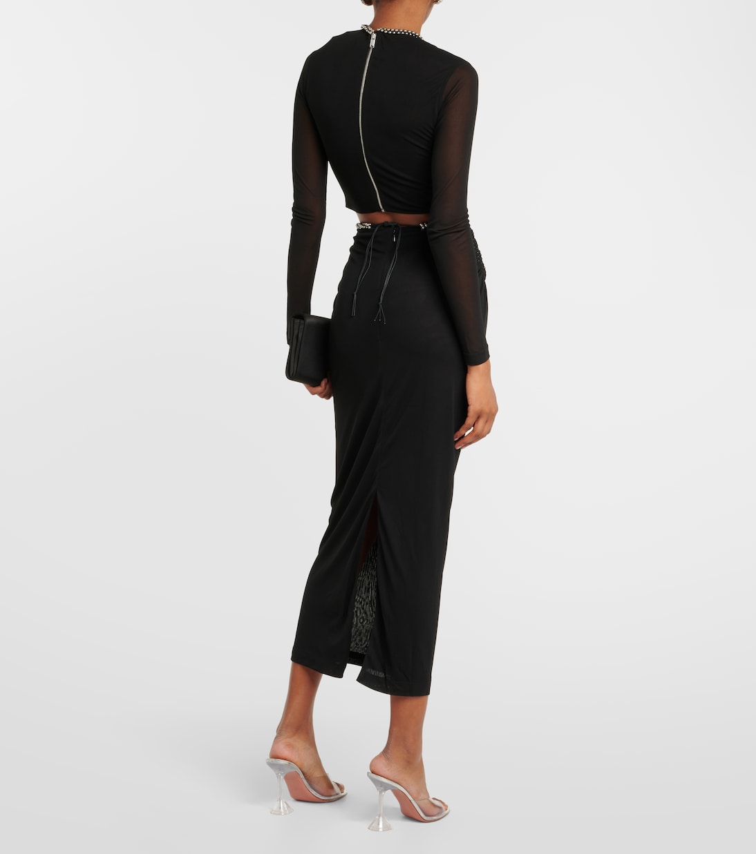 Verziertes Cropped-Top aus Jersey | Dion Lee