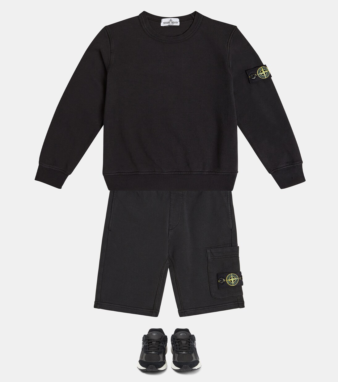 Shorts aus Baumwoll-Jersey | Stone Island Junior