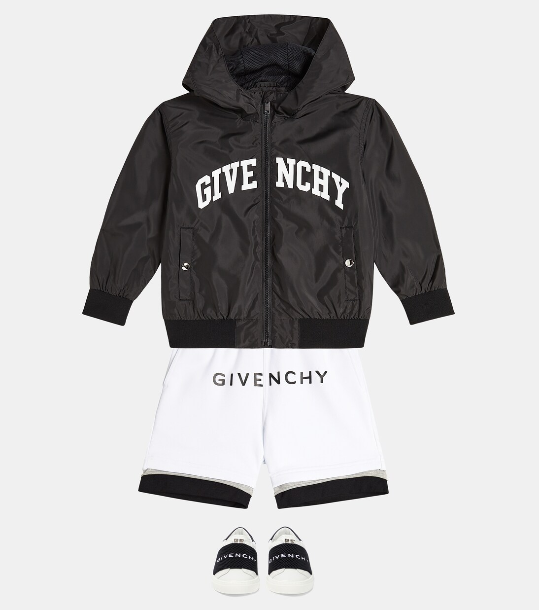 코튼 블렌드 쇼츠 | Givenchy Kids