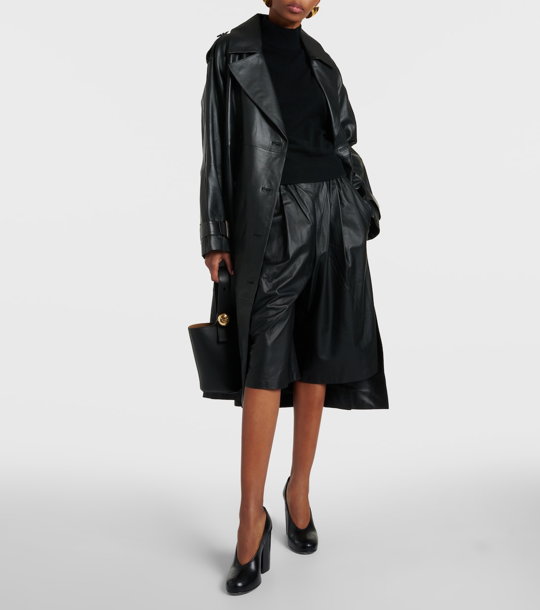 Bermudashorts aus Leder | Yves Salomon