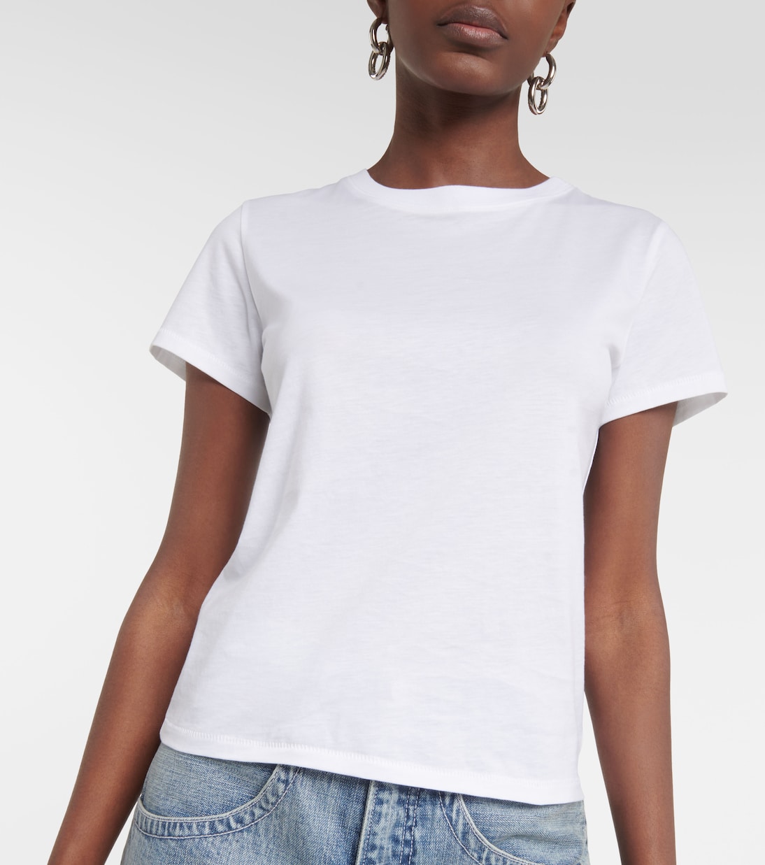 Baby Tee cotton jersey T-shirt | Frame