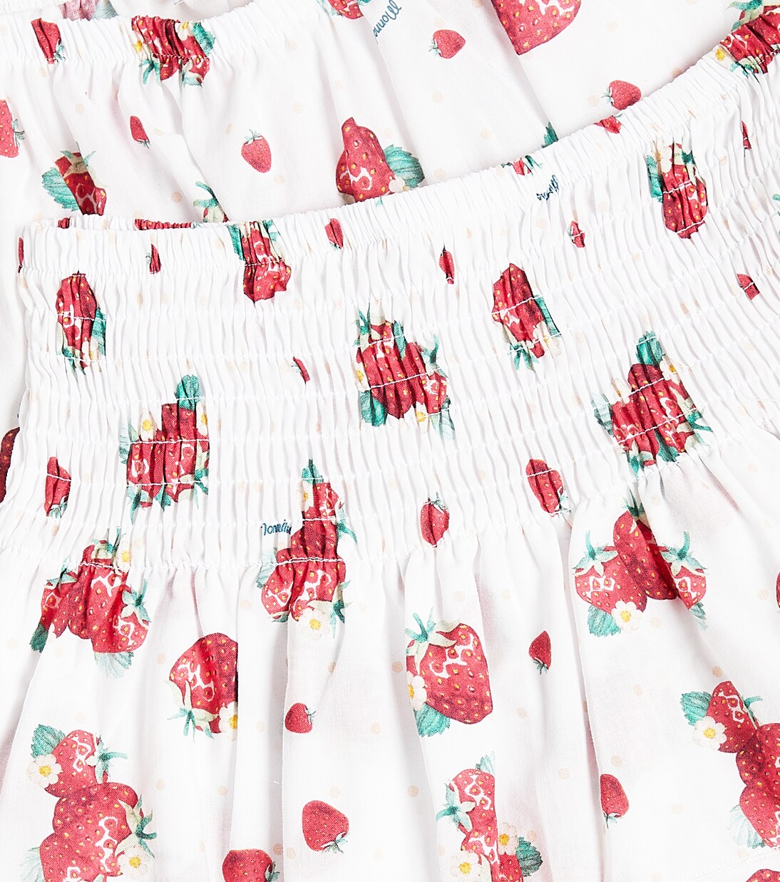 Printed cotton top and skirt set | Monnalisa
