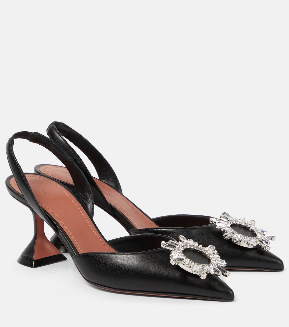 Begum 70 leather slingback pumps | Amina Muaddi