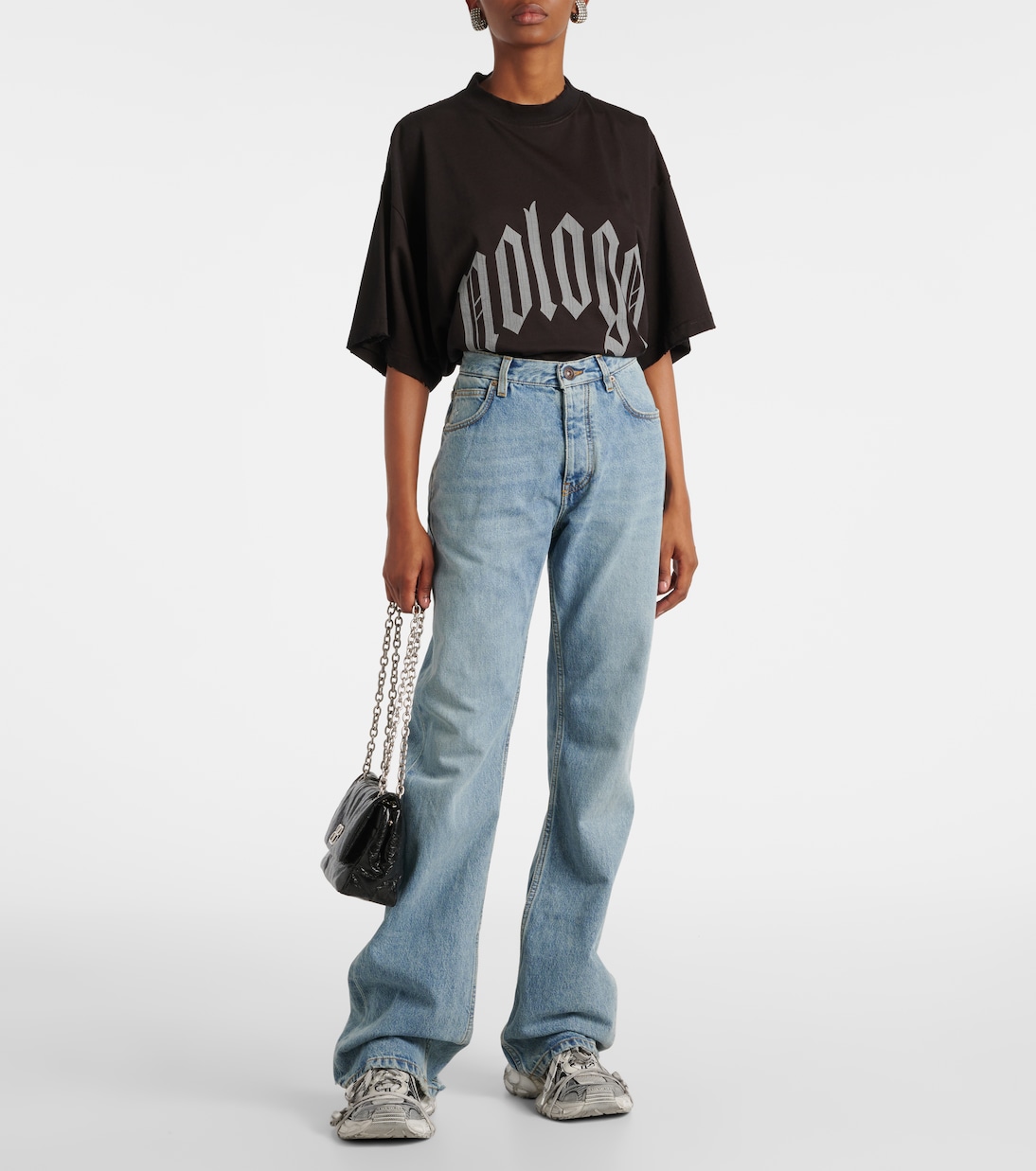 Jean ample à taille mi-haute | Balenciaga