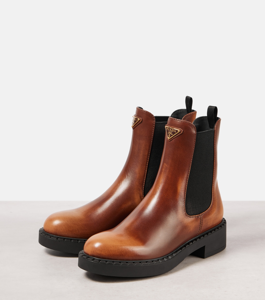 Bottines Chelsea en cuir | Prada