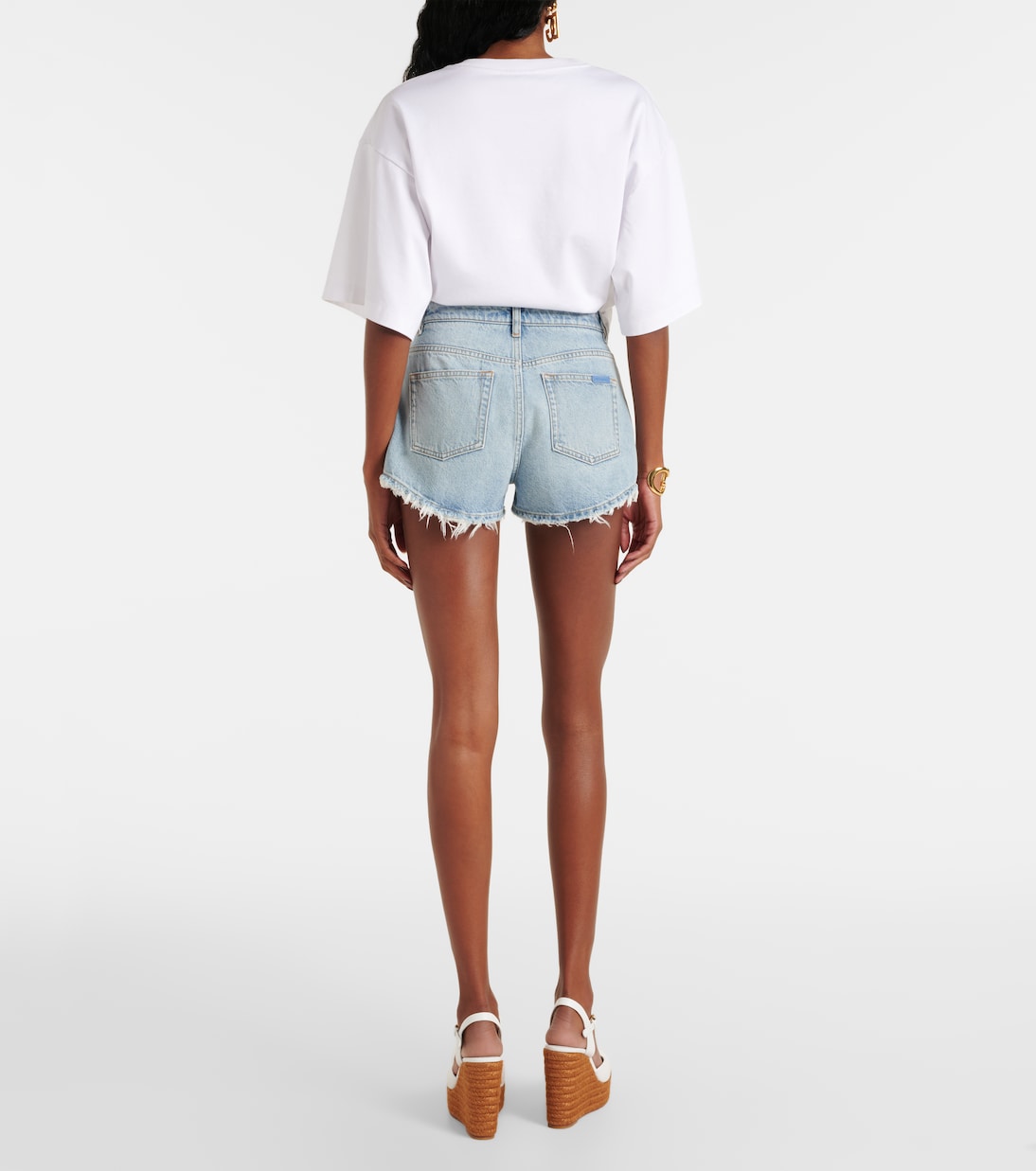 High-rise denim shorts | Dolce&Gabbana