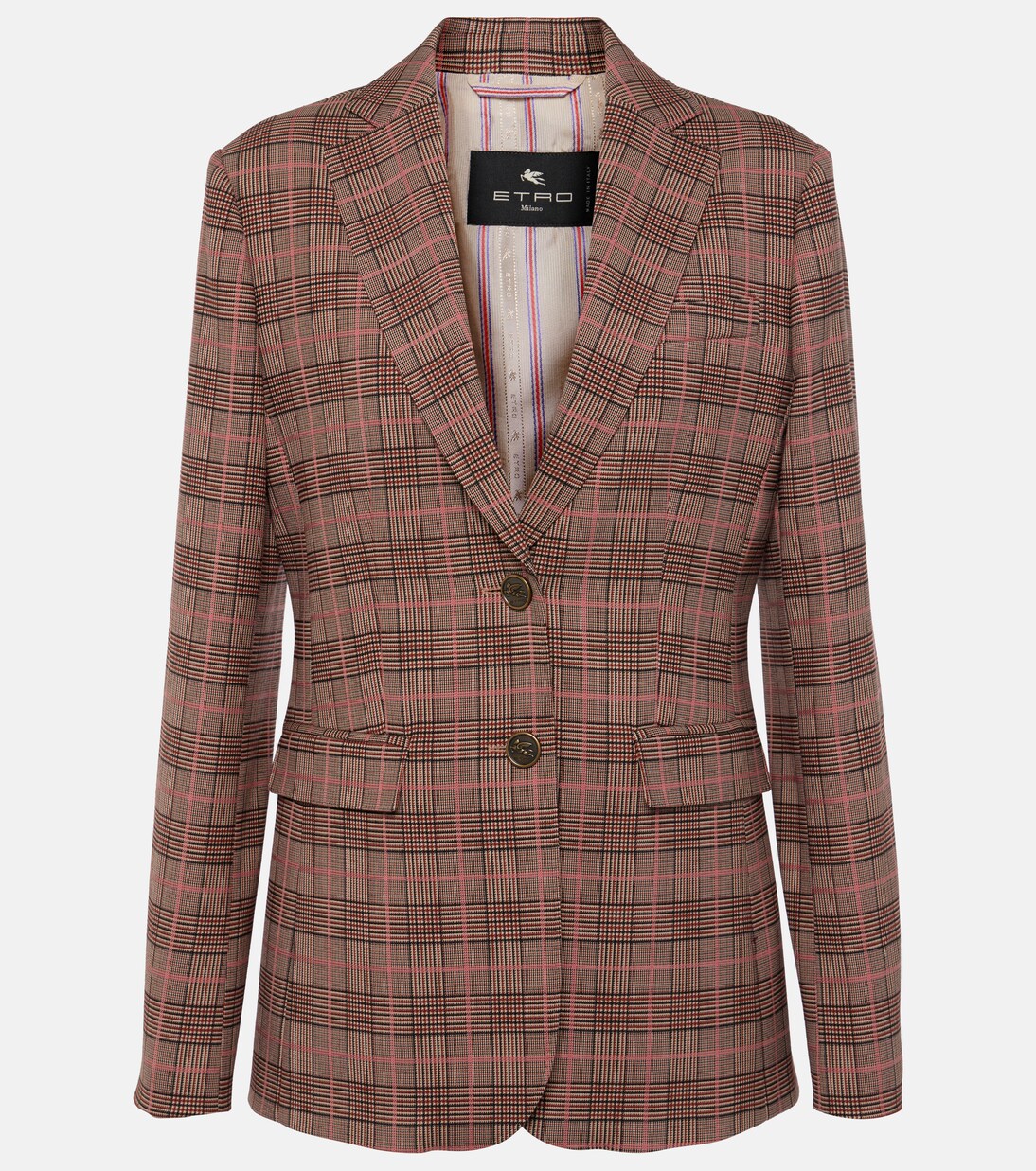 Blazer de mezcla de lana a cuadros | Etro
