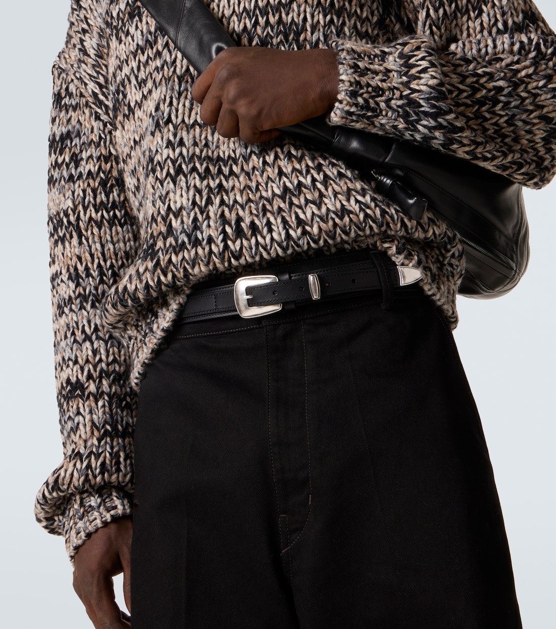 Minimal Western leather belt | Lemaire