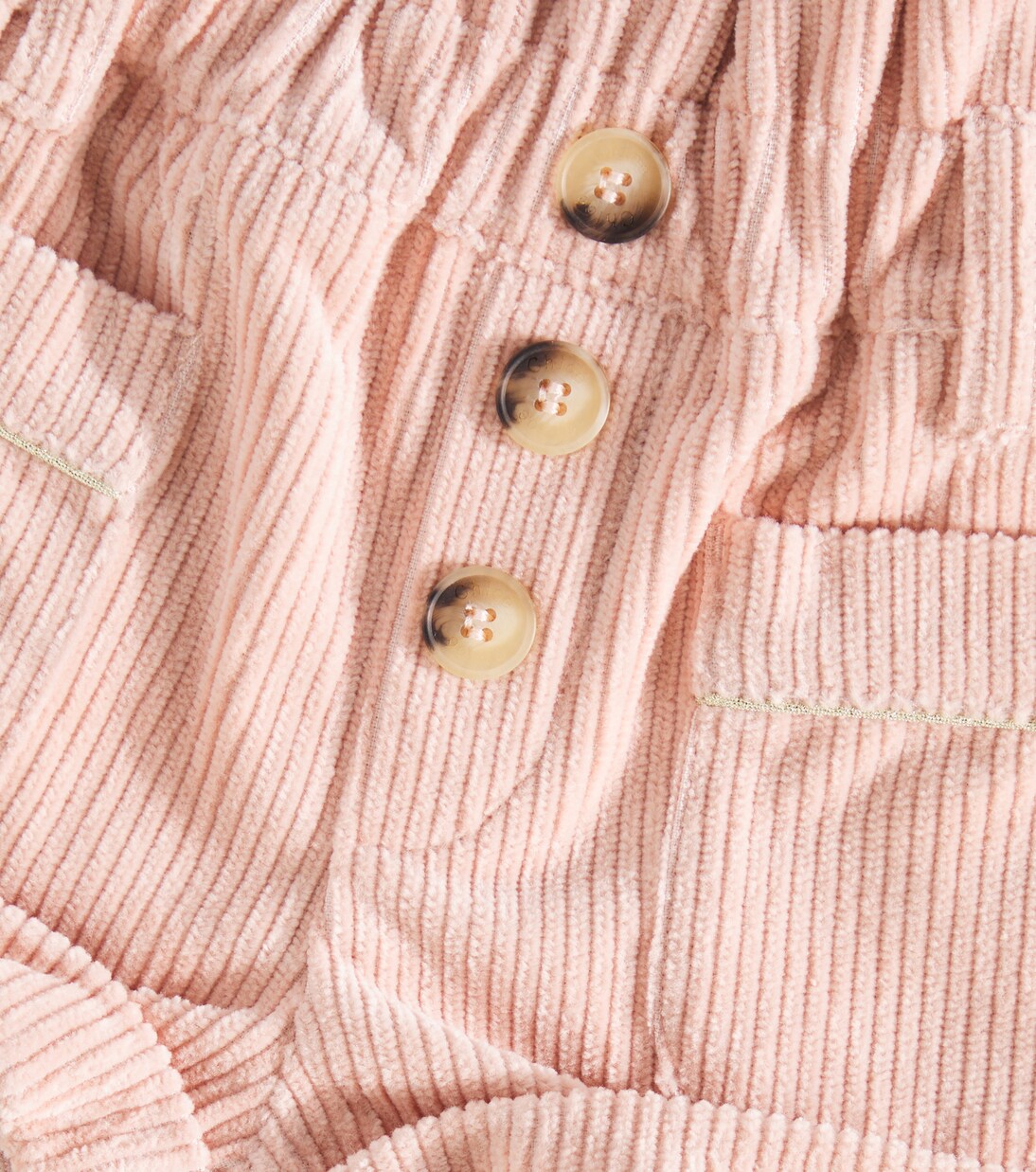 Baby cotton velvet shorts | Chloé Kids