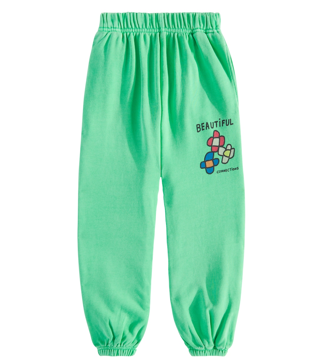 Printed cotton jersey sweatpants | Jellymallow