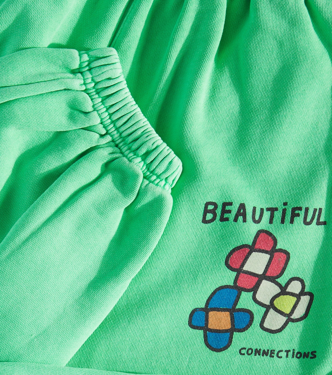 Printed cotton jersey sweatpants | Jellymallow