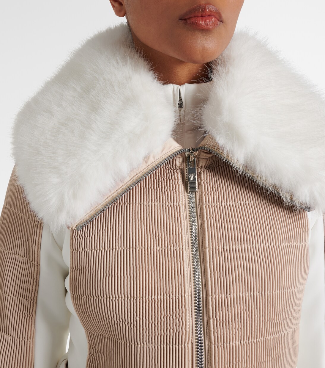 Gitu faux fur-trimmed ski jacket | Fusalp