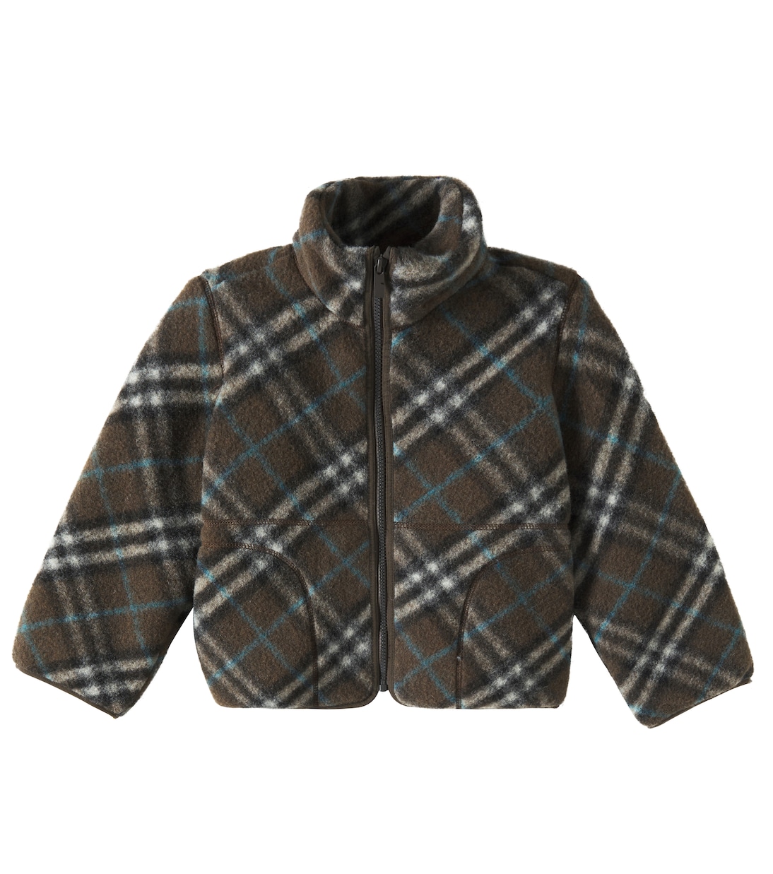 Burberry Check wool-blend fleece jacket | Burberry Kids