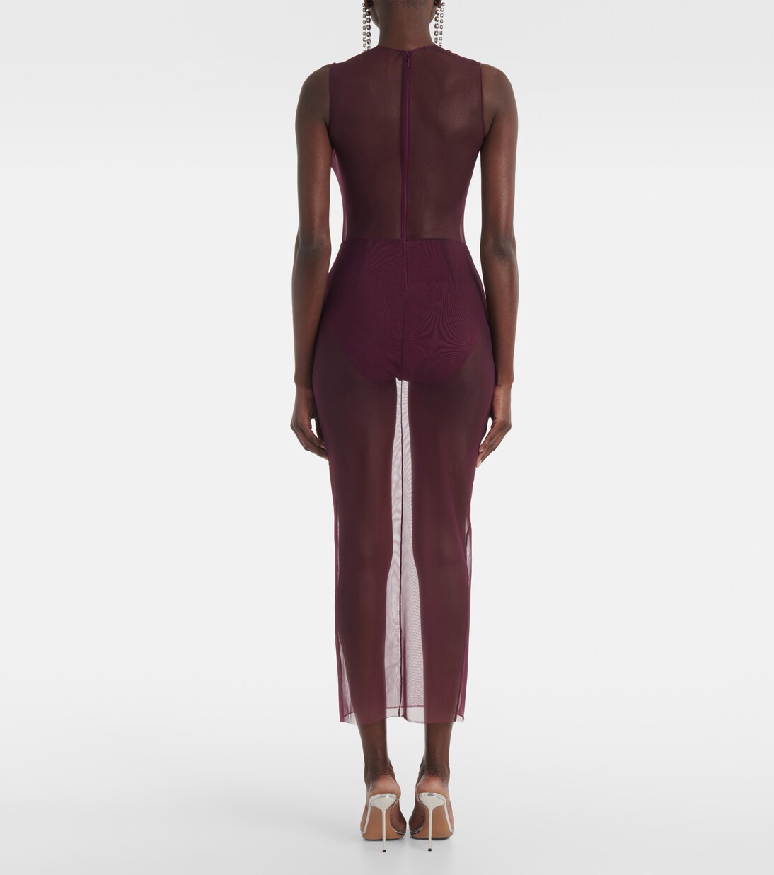 Robe midi en résille | Alex Perry