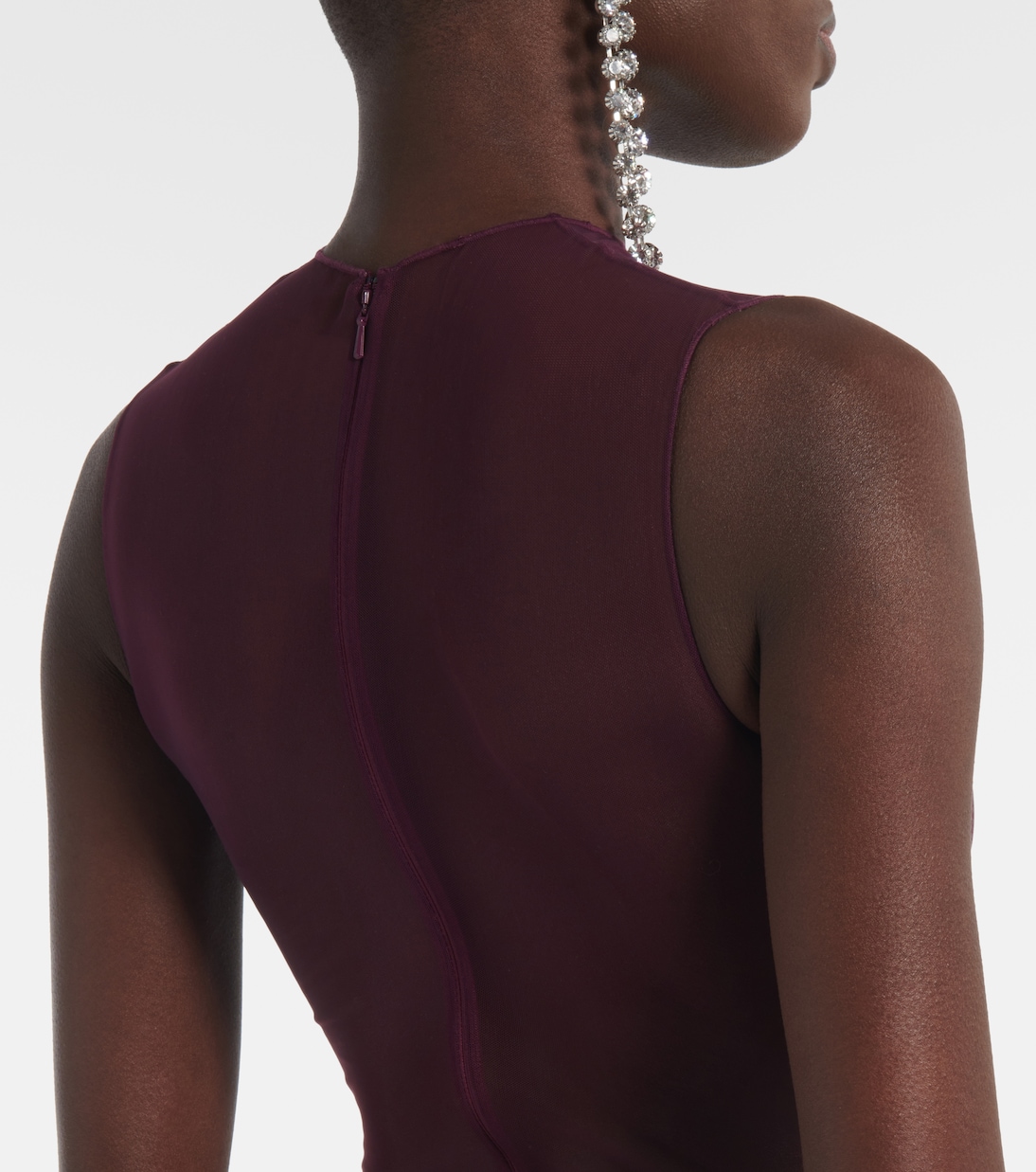 Robe midi en résille | Alex Perry