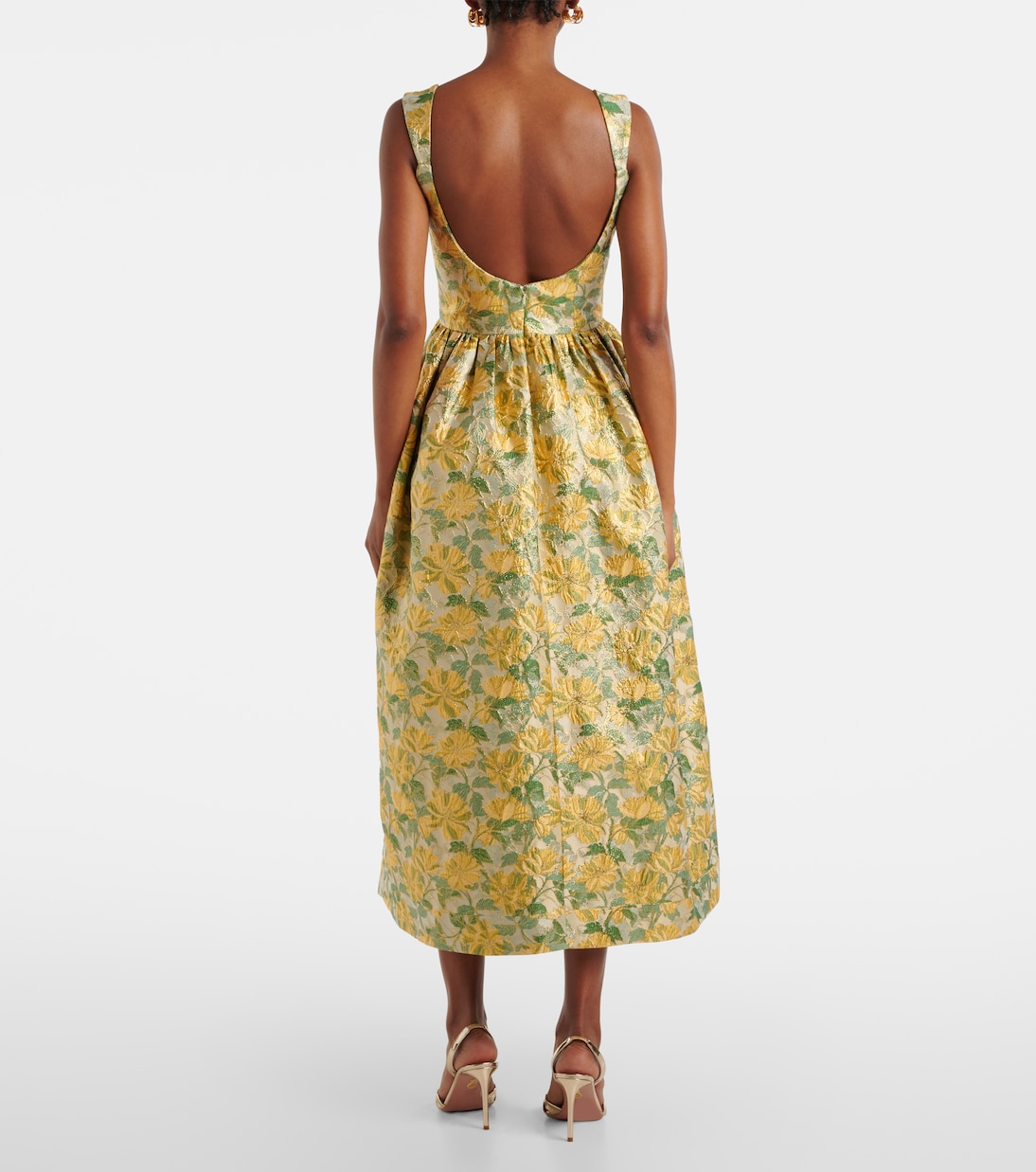 Bedruckte Robe aus Lamé | Markarian