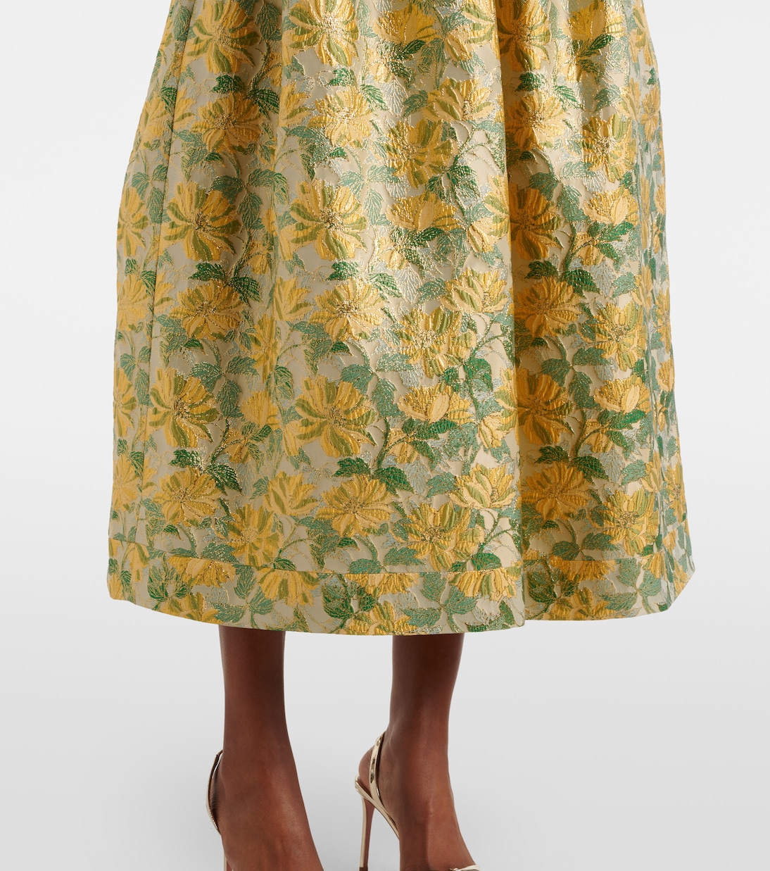 Bedruckte Robe aus Lamé | Markarian