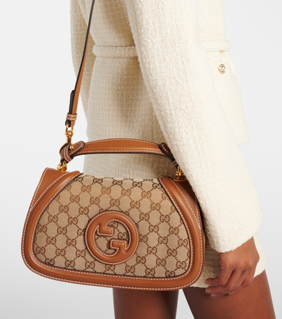 حقيبة يد Gucci Blondie GG Canvas Small | Gucci