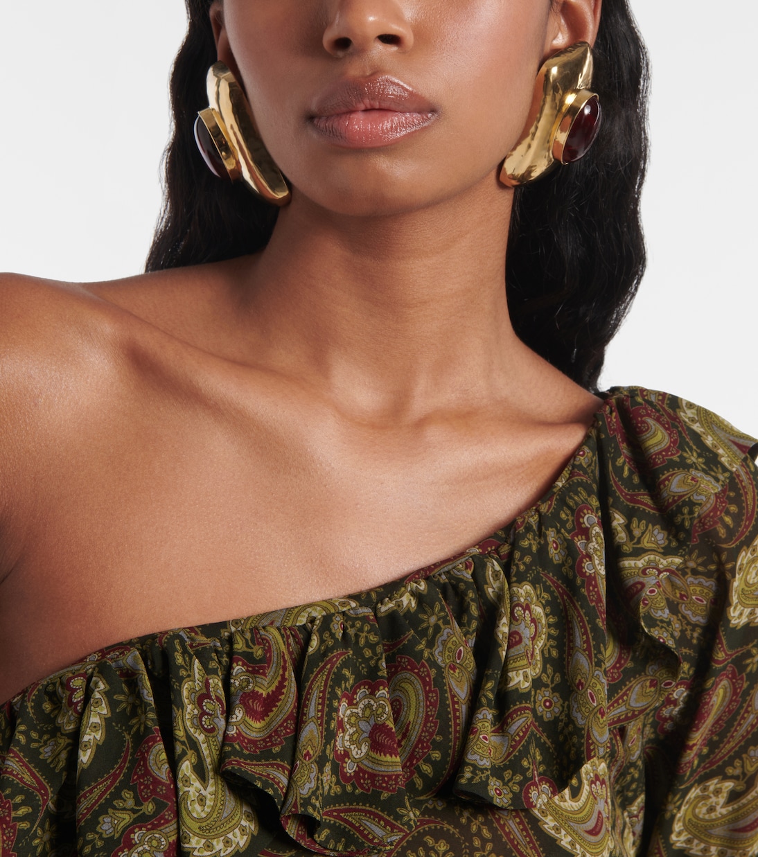 Boucles d’oreilles clip à ornements | Saint Laurent