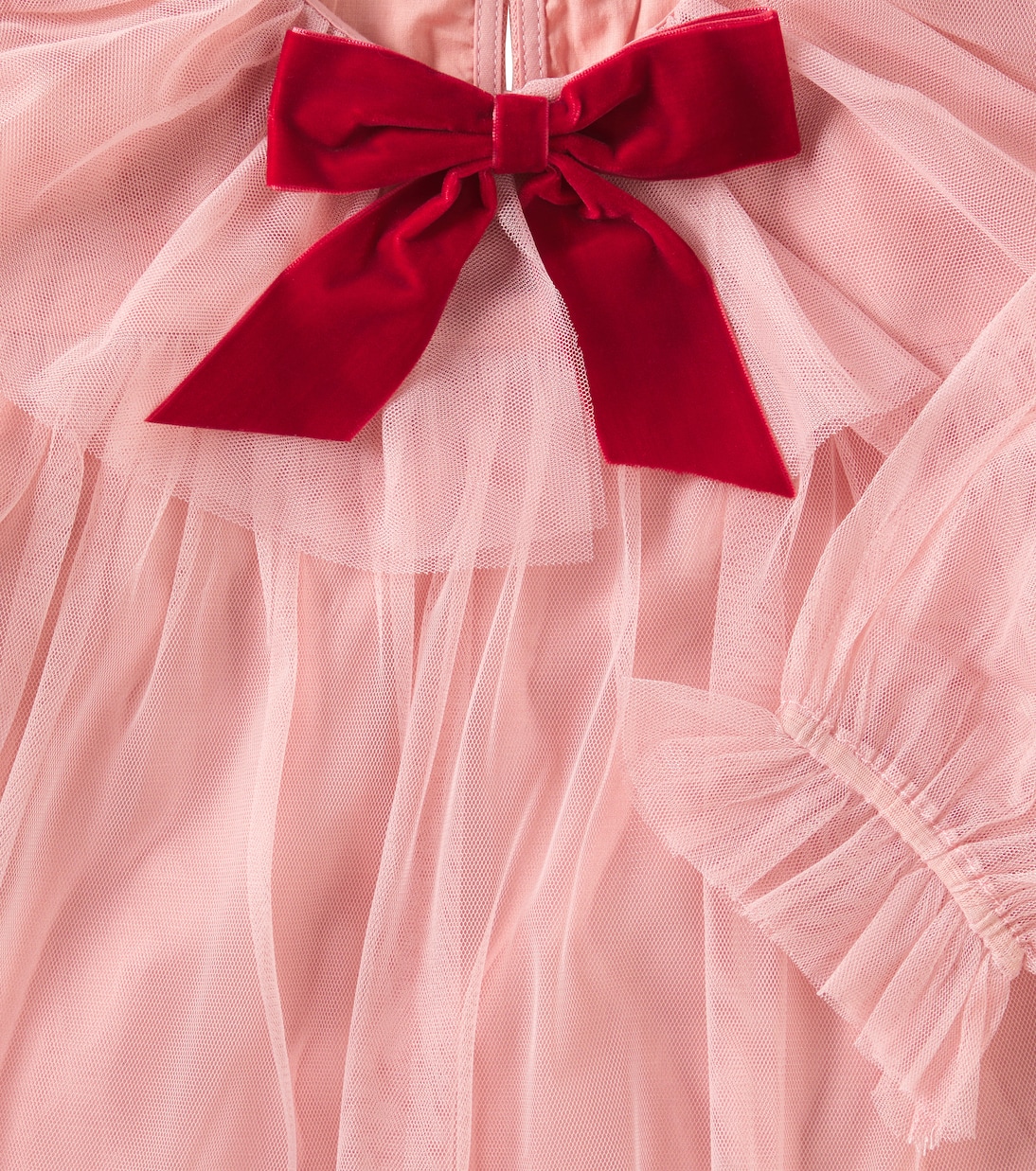 Bow-detail tulle dress | Konges Sløjd