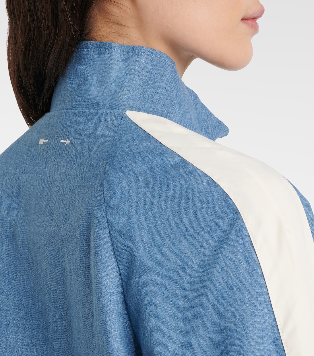 Oracle Elias hemp and cotton chambray track jacket | The Upside