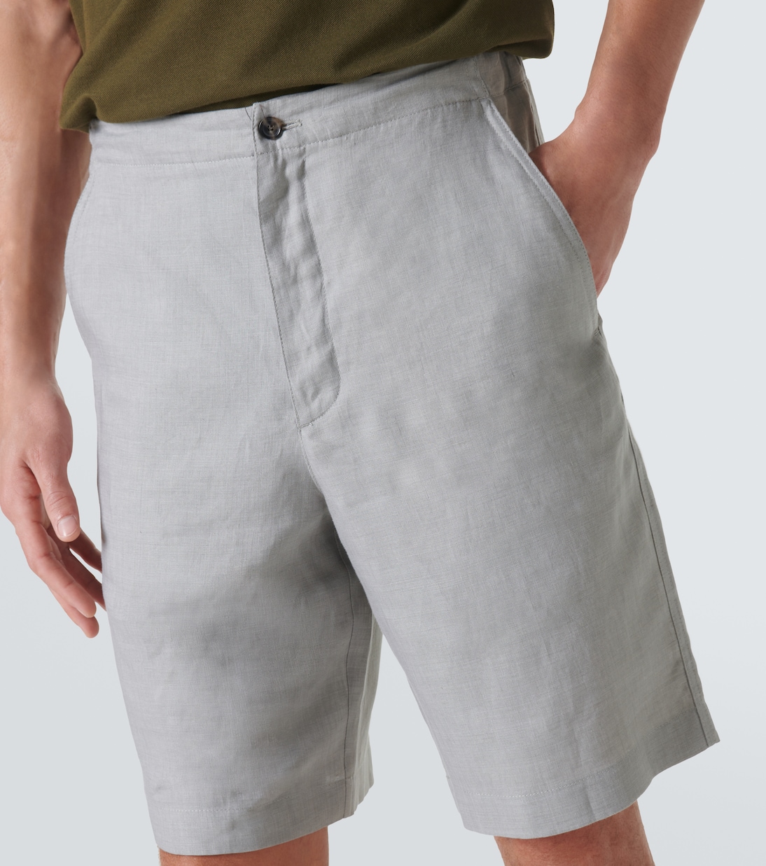Nolan linen Bermuda shorts | Loro Piana