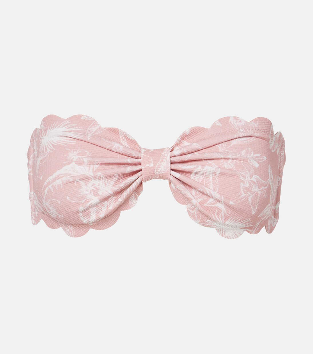 Haut de bikini bandeau Antibes à fleurs | Marysia