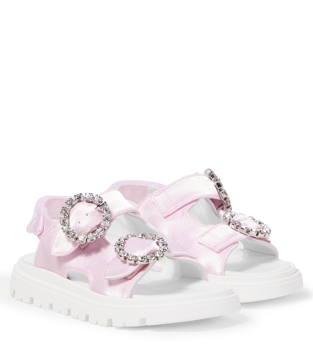 Sandali in raso con cristalli | Monnalisa