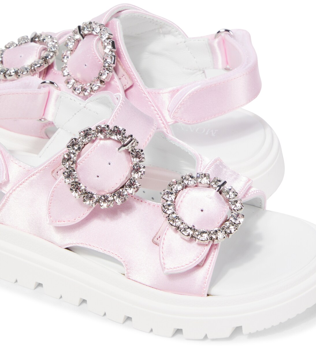 Sandali in raso con cristalli | Monnalisa