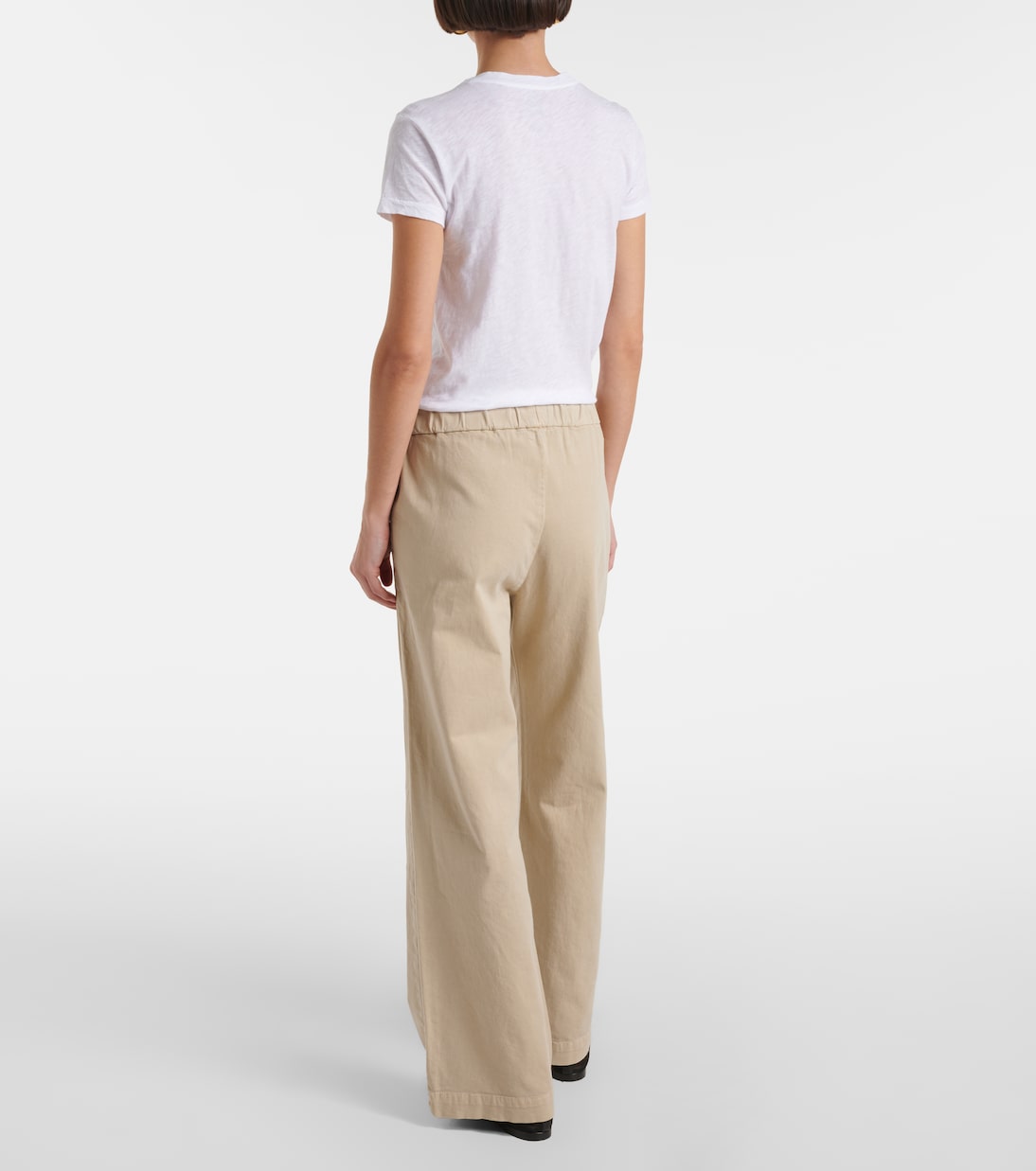 Pantalon droit Naya en coton mélangé | Velvet