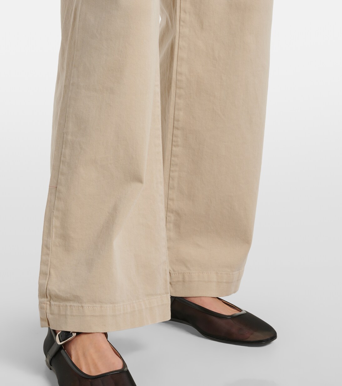 Pantalon droit Naya en coton mélangé | Velvet