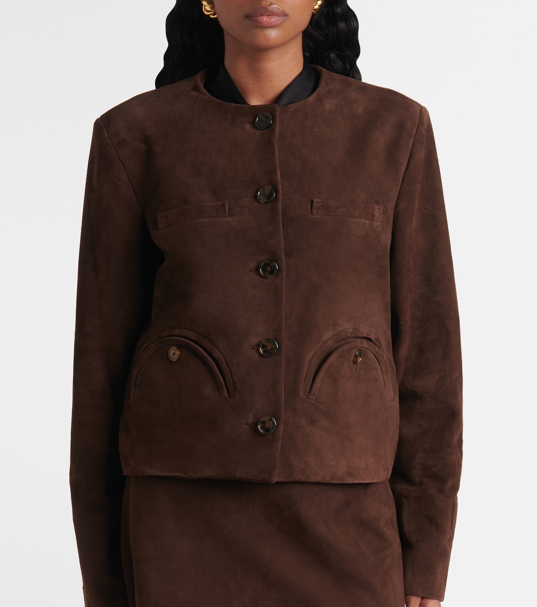 Veste Gliss Bolero en daim | Blazé Milano