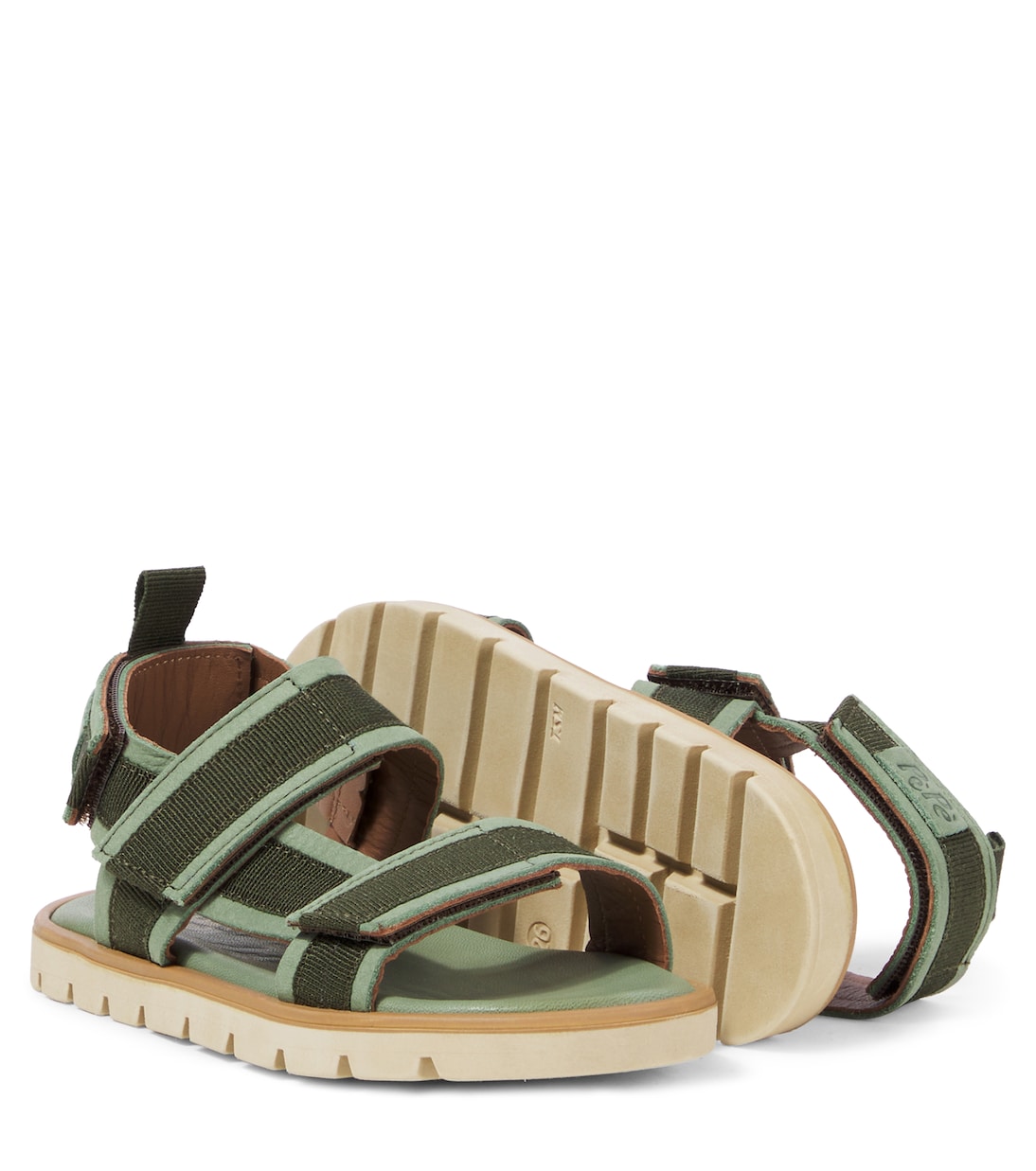 صندل مقلّم بالجلد السويدي | PèPè