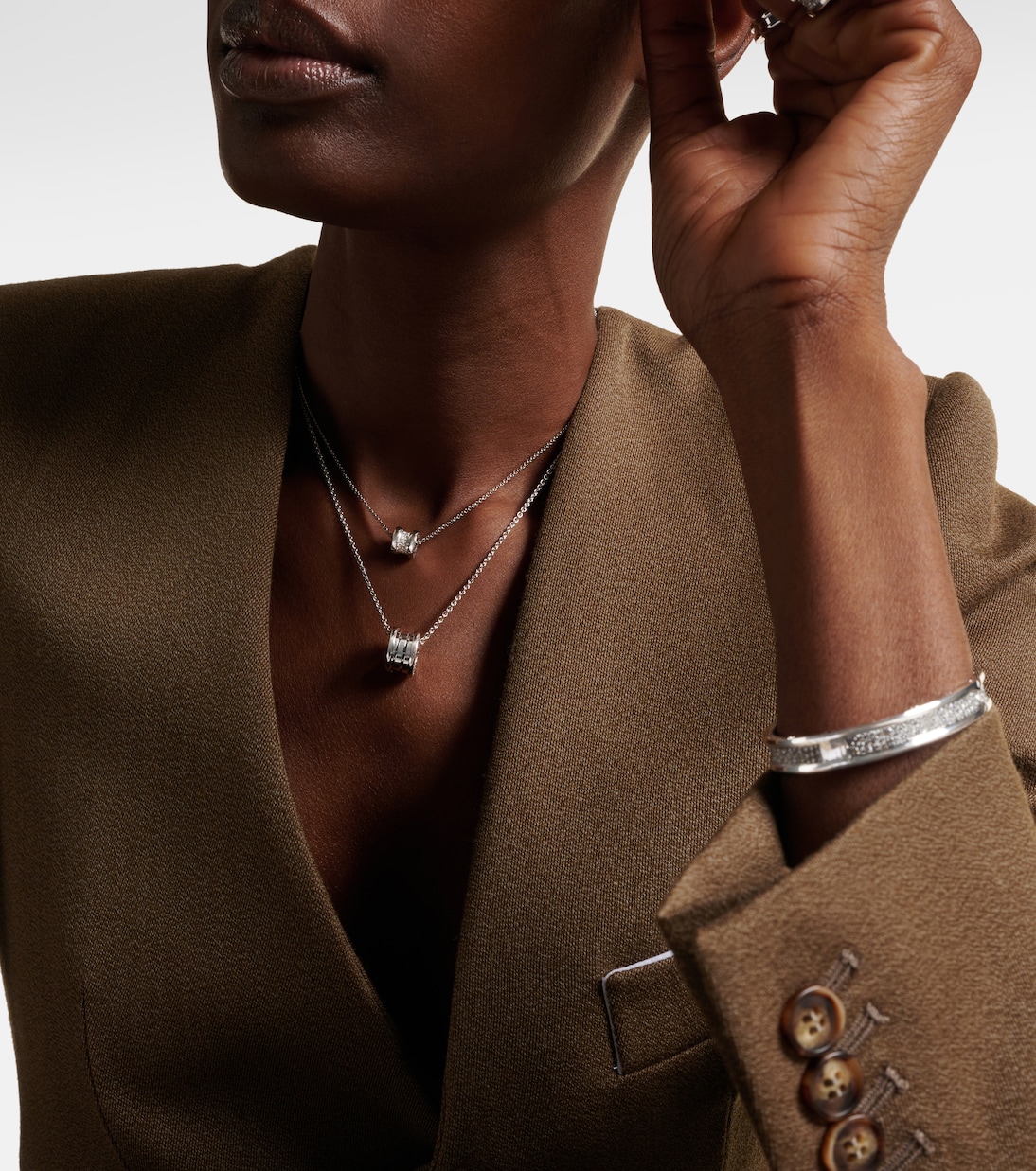 Collana B.zero1 in oro bianco 18kt | Bvlgari