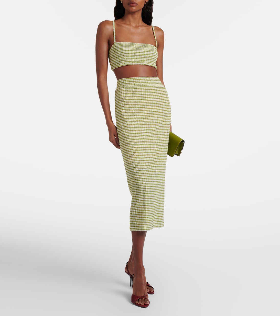 Gingham bra top | Vince