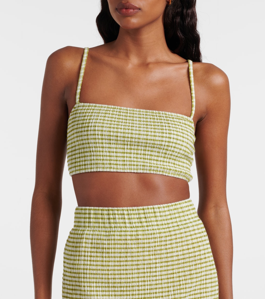 Gingham bra top | Vince