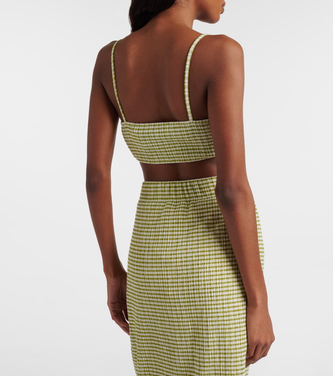 Gingham bra top | Vince