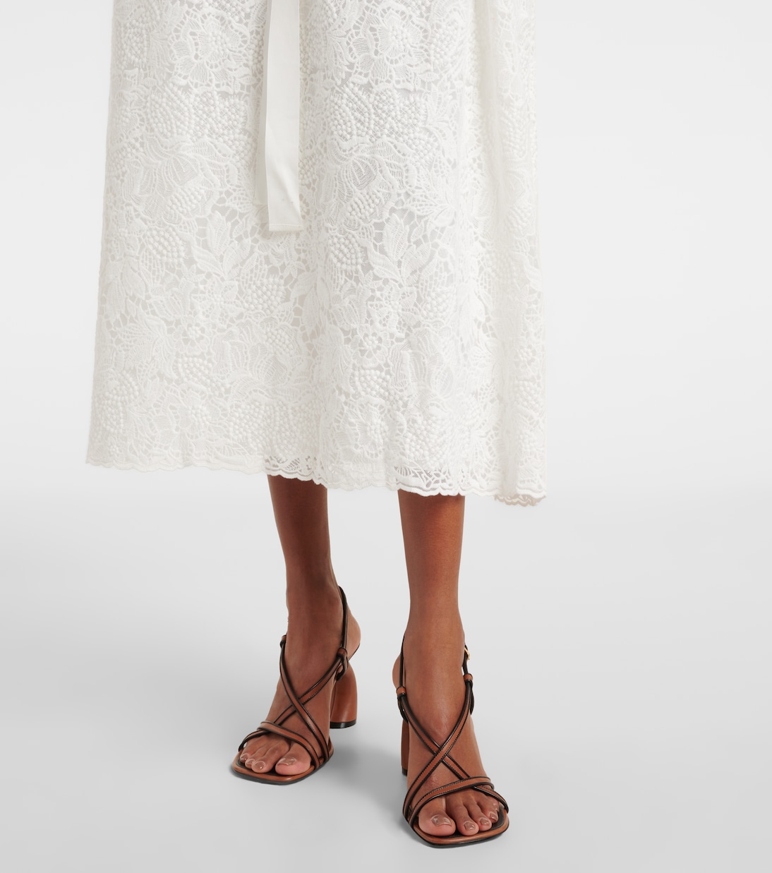 Midikleid aus Baumwollspitze | Erdem