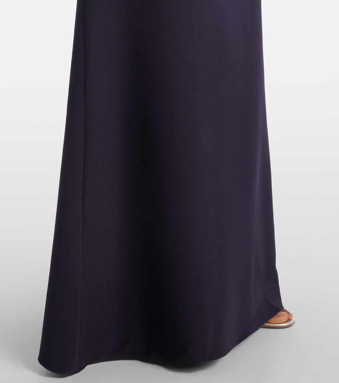 Abito lungo in crêpe con cintura | Safiyaa